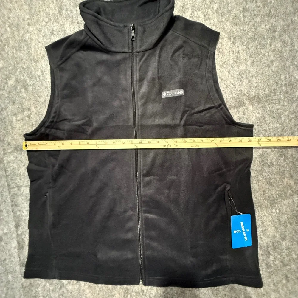 Columbia Mens Steens Mountain Full Zip‎ Fleece Vest Black Regular Fit XXL